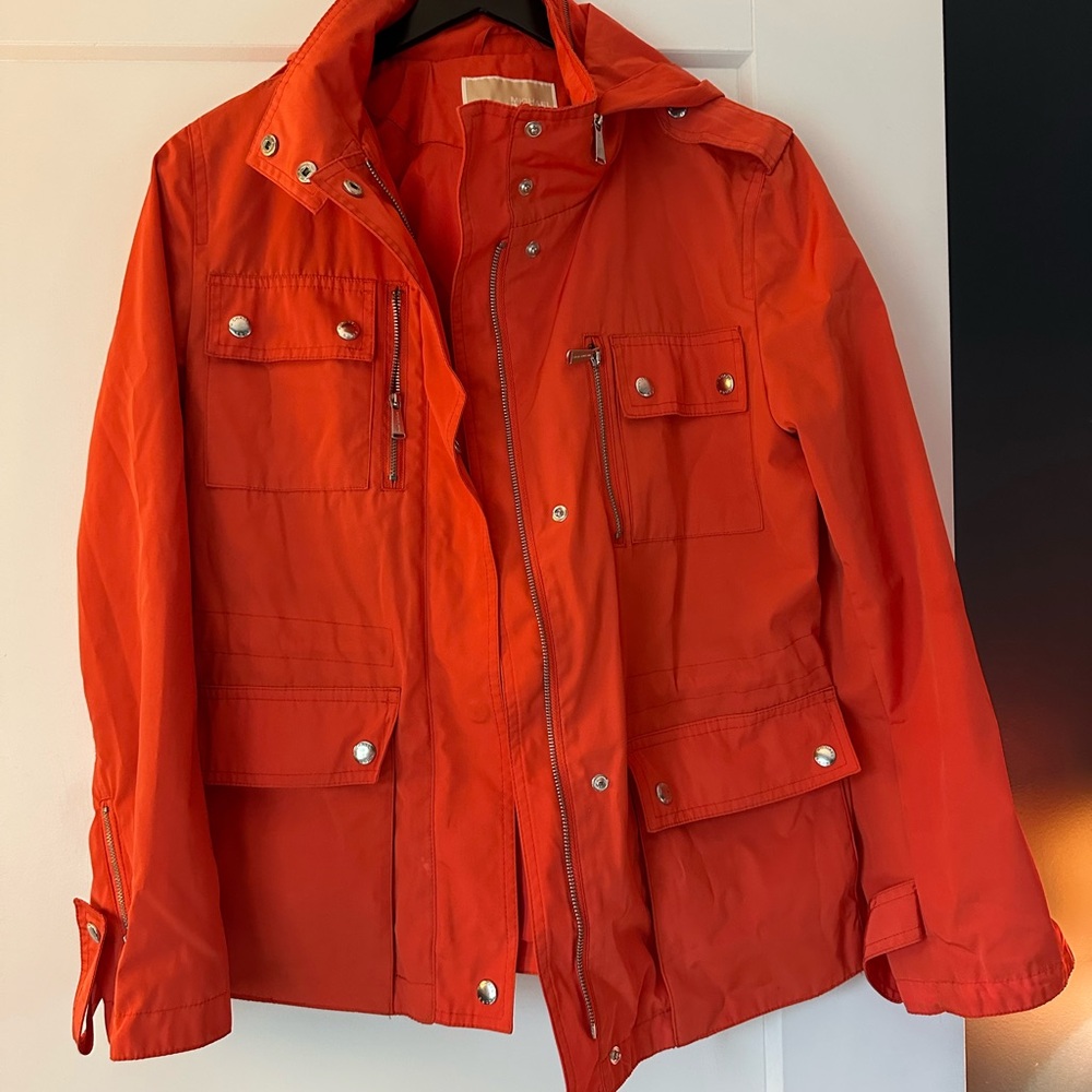Michael Kors Bold Orange Outerwear/Raincoat
